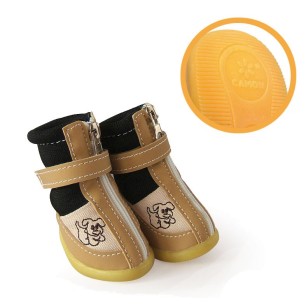 Black Dog Shoes with Double Velcro