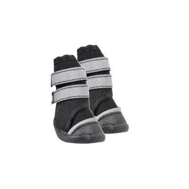 Black Dog Shoes with Double Velcro