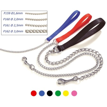 Nylon Leash with Chain