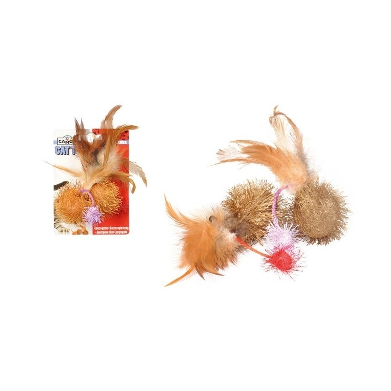 Toy with feathers 40mm Toy with feathers 40mm