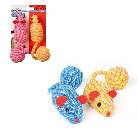 Rope mice with ball