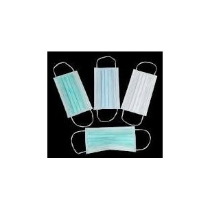 Green Surgical Masks with Rubber