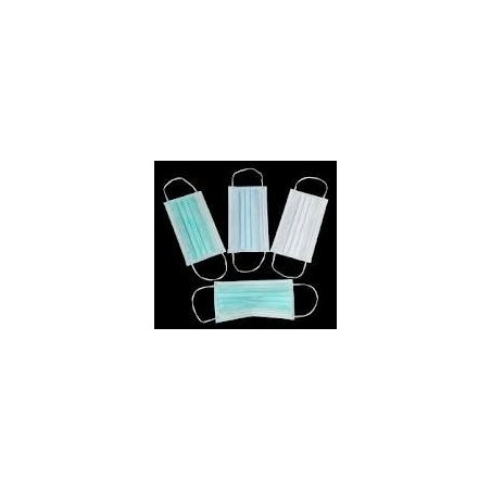 Green Surgical Masks with Rubber