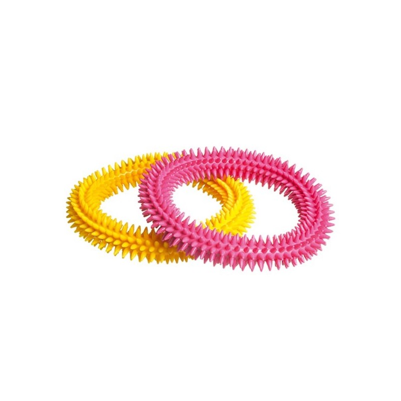Massaging rubber ring