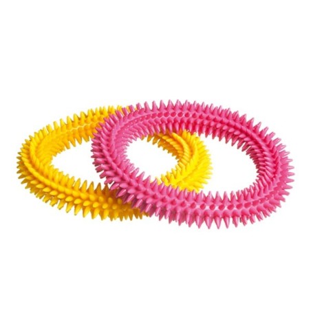 Solid rubber massage ring