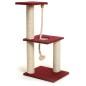 Scratching post with 3 boards and rope