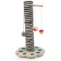 “Two-colours” scratching post with cat toys