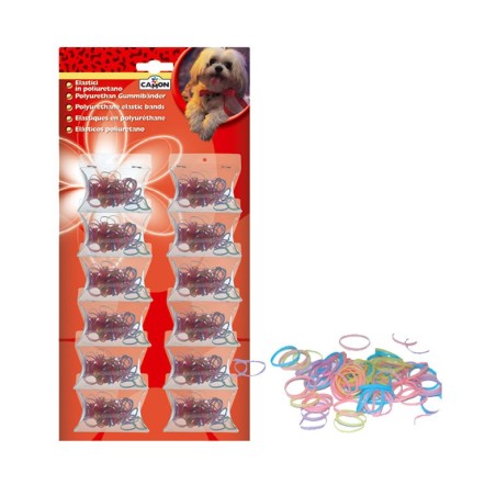 Coloured elastic bands