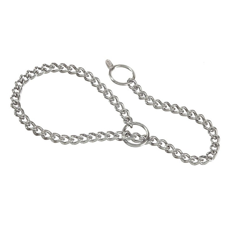 Choke collar with fine link Choke collar with fine link