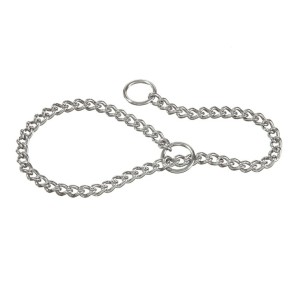 Choke collar with fine link