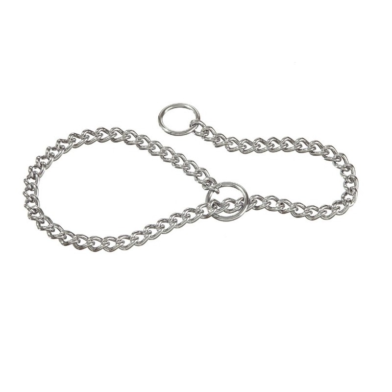 Choke collar with fine link Choke collar with fine link