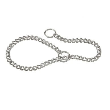 Choke collar with fine link