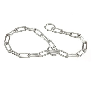 Choke collar with wide link