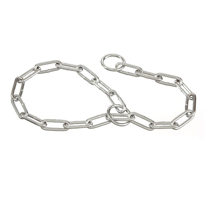 Choke collar with wide link Choke collar with wide link