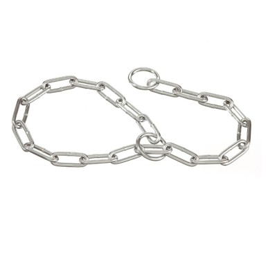 Choke collar with wide link