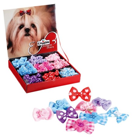Dog bows with elastic band