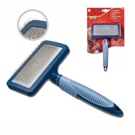 “Soft Grip” slicker brush