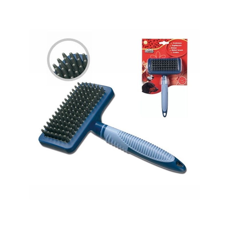 Brush with rubber pins Brush with rubber pins