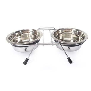 Set Stand with 2 Bowls