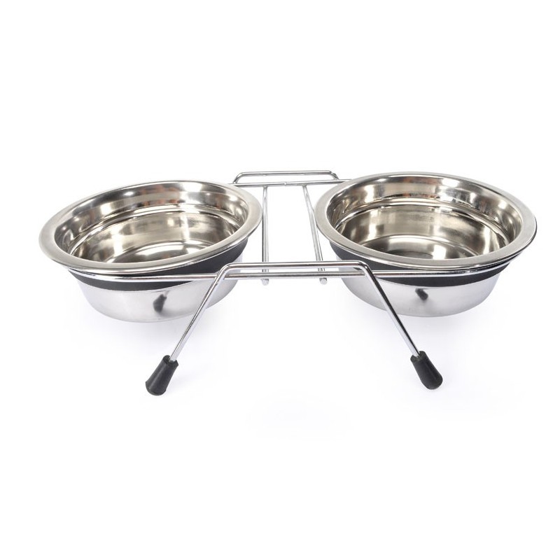 Set Stand with 2 Bowls Set Stand with 2 Bowls