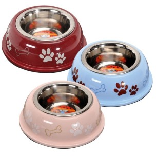 Stainless Steel Bowl with Plastic Base