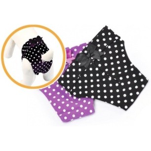 Black cotton dog pants