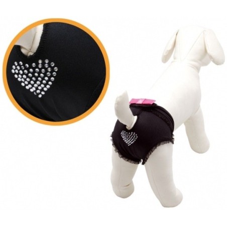 Black dog pants