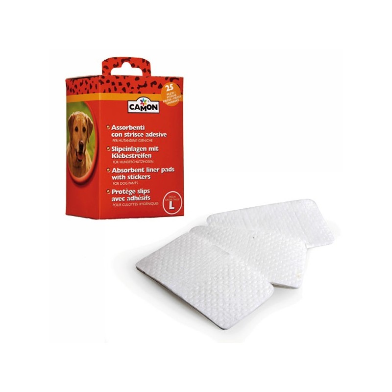 Absorbent liner pads with stickers Absorbent liner pads with stickers