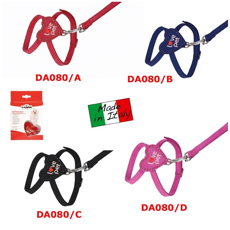Leash & Harness Set "Love Pet"