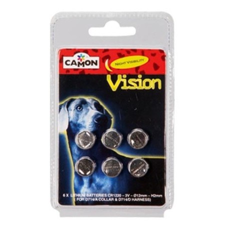 6 batteries for the Collar/Harness with LED