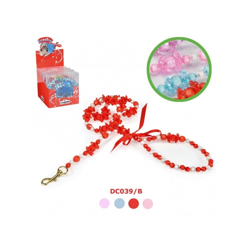 Stylish leash with pearls & flowers "Fashion Stlye B" Stylish leash with pearls & flowers "Fashion Stlye B"