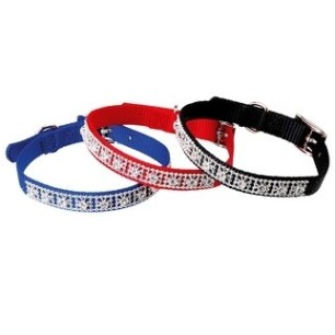Nylon Collar with Strass 300 mm