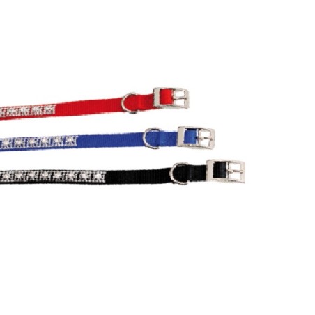Nylon Collar with Strass 370 mm