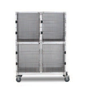 Triple Stainless Steel Kennel