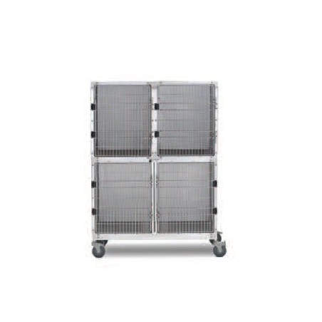 Triple Stainless Steel Kennel