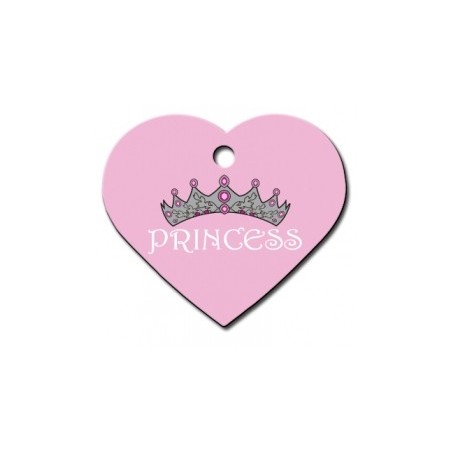 Heart ID Tag Pink Large Princess