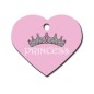 Heart ID Tag Pink Large Princess Heart ID Tag Pink Large Princess