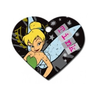 Heart ID Tag Large Tinkerbell