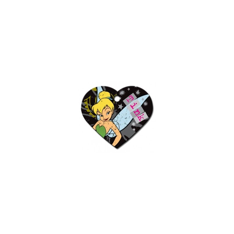 Heart ID Tag Large Tinkerbell