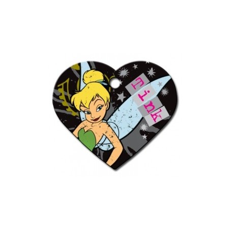 Heart ID Tag Large Tinkerbell