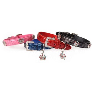 Collar "Corona di Strass" 15x370mm