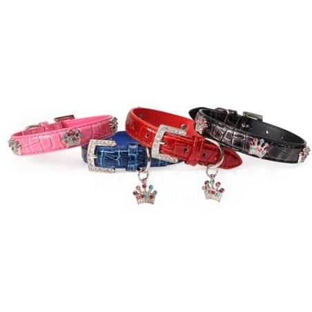 Collar "Corona di Strass" 15x370mm
