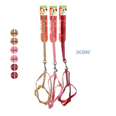 Set Velvet Leash/Harness 