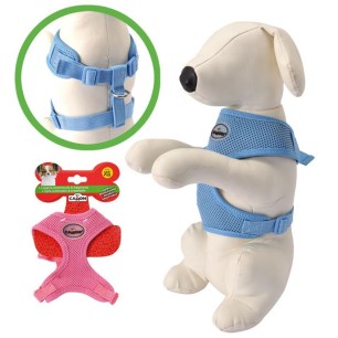 Pink Blue Dog Harness