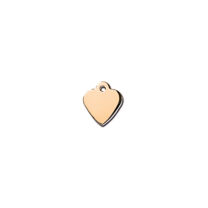 Gold Heart ID Tag Small Gold Heart ID Tag Small