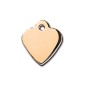 Gold Heart ID Tag Small Gold Heart ID Tag Small