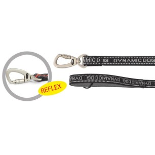 Black Neoprene Leash "Dynamic"