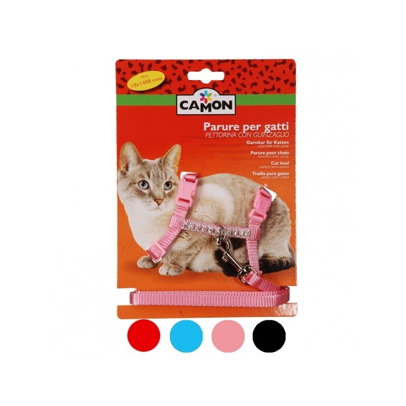 Harness-Leash Cat Set 10x1400mm Harness-Leash Cat Set 10x1400mm
