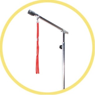Universal arm for steel table