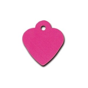 Pink Heart ID Tag  Small